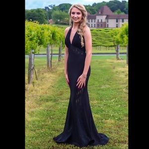 Jovani size 6 black formal gown